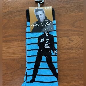 Elvis - king of rock socks!
